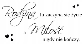 Samolepky do detskej izby - Nálepka na stenu na stene citácie rodiny Citáty