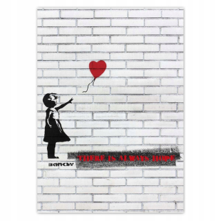 Samolepky do detskej izby - Nálepky 50x70 vždy dúfajú, že banksy