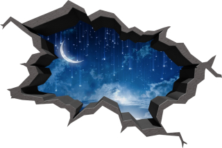 Destké samolepky - Stropné nálepky alebo 3D Wall Sky Sky 100x70 cm