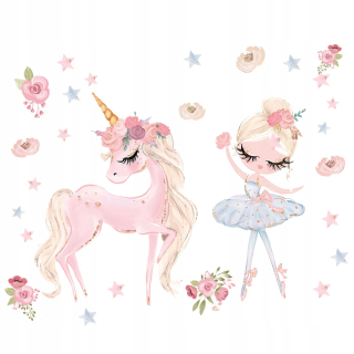 Samolepky do detskej izby - Unicorn Unicorn Wall Stickers