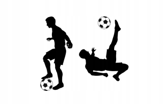 Destké samolepky - Samolepky na stenu FUTBAL HRÁČI futbal