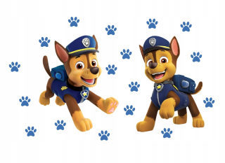 Destké samolepky - Nástenné nálepky hliadka Paw Patrol prenasledovanie
