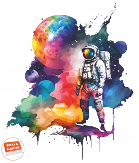 Destké samolepky - Samolepky na stenu pre deti, vesmírny astronaut