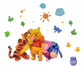 Samolepky do detskej izby - Nálepky na stenu Winnie the Pooh WS-0033