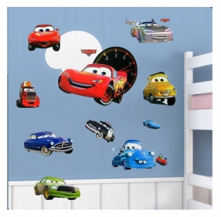 Samolepky do detskej izby - Nálepky na stenu na stene autá kľukatý