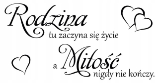 Samolepky do detskej izby - Nálepky na stenu cituje rodinnú lásku