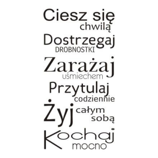 Samolepky do detskej izby - Nálepka na nápis na stenu - Užite si moment ... 228