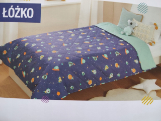 Prikrývka, prehozy na posteľ - Detská posteľná posteľ na posteli UFO 140x200