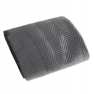 Prikrývka, prehozy na posteľ - Bedspread prešívaná prikrývka Sofia 240x220cm Graphit Plaid