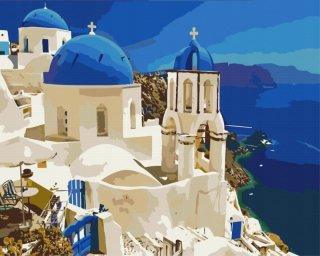 Paint It! Maľovanie po číslach. Santorini