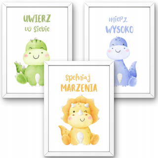 Detský obraz - Fotografie na stene detskej izby Dinosaury A4