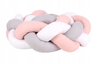 Chránič do detskej postielky - Protect COT, Braid, Pink Swaddle 360 cm