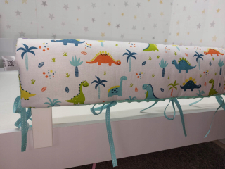 Chránič do detskej postielky - Minky 120x30 ochranca na zábradlie