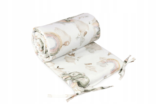 Chránič do detskej postielky - Vankúšiky pre 180x30 Zelets