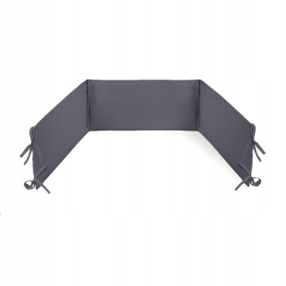 Chránič do detskej postielky - Universal Protector Graphite 180x30 cm
