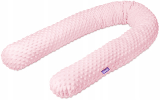 Chránič do detskej postielky - Vankúš vankúšu vankúš vankúš - Pink Minky