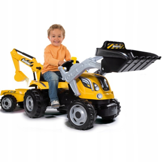 Obrovský pedálový traktor pre deti vo veku 4 rokov