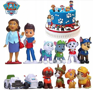 Paw Patrol - Originálne figúrky z rozprávkovej hliadky veľkej súpravy 12 ks