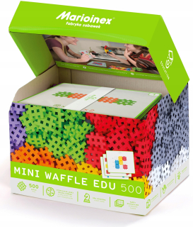 Stavebnica - PÓVODNÁ VESTY mini oblátky WAFFLE EDU 500 + karta