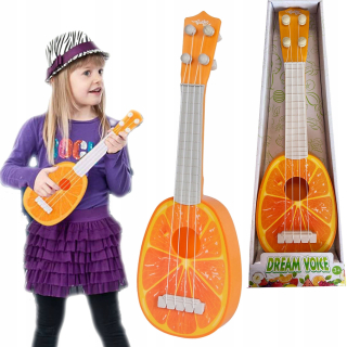 Ovocie ukultele gitara pre deti oranžové