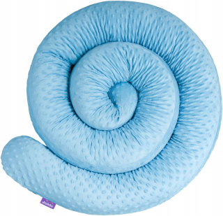 Chránič do detskej postielky - 300 ° C Cottone Blue Minky Cotton