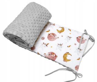Chránič do detskej postielky - Minky Protector __ pre postieľku __ 30x180 Premium