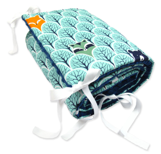 Chránič do detskej postielky - Minky Protector __ pre COT __ 30x210 __ vzory