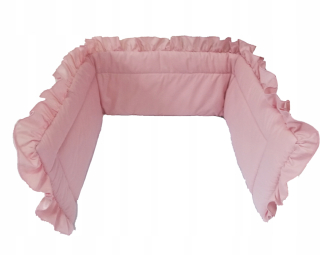 Chránič do detskej postielky - Dirty Pink Protector s ozdôbkami 180