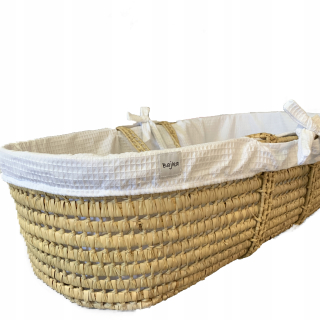 Chránič do detskej postielky - Moses Basket Waffel Protector 225-260 cm