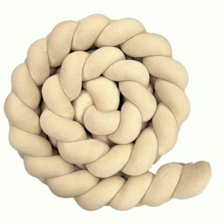 Chránič do detskej postielky - Vanilka velor podložka 420 cm PZ