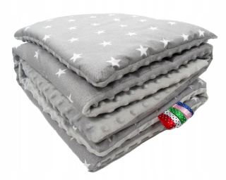 Prikrývka, prehozy na posteľ - Mužlinka Swaddle 140x200 Lullalove Night Butterflies