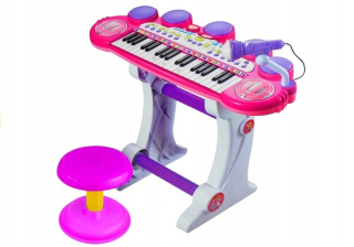 Ocover Piano Mikrofón Stolový USB porty Pink