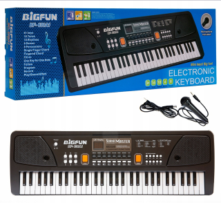 Organek Piano Klávesnica s mikrofónom 61 kľúčmi
