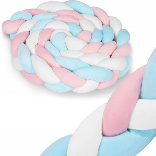 Chránič do detskej postielky - Ricokids 3m swaddler - modrý -pink