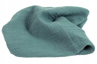 Prikrývka, prehozy na posteľ - Ľahké svetlo muller bekek 80x120 Muslin Turkus