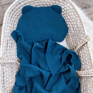 Prikrývka, prehozy na posteľ - MUSLINE SWADDLE z 65x100 ľahkej prikrývky detí