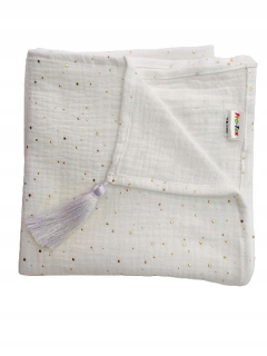 Prikrývka, prehozy na posteľ - Muslinic Swaddle s palcom 80x80