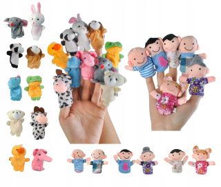 Bábky bábky na prsty maskoti pačinko 16pcs