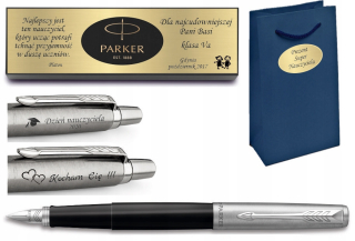 Parker Jotter Pen Black Plate Gravírovanie