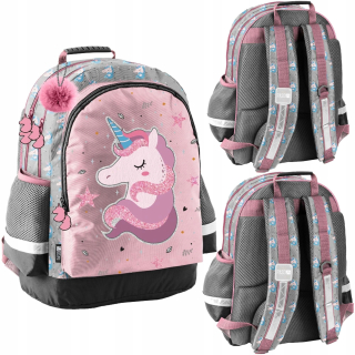 Školský batoh - Paso Light School Backpack Unicorn 2 Chambers