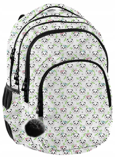 Školský batoh - Paso Paso Panda School Backpack + Key Ring
