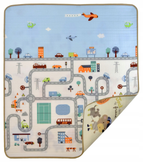Pastel Foam Mat Humbi City Streets 180x200