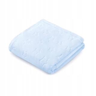 Prikrývka, prehozy na posteľ - Pepi Baby prikrývka hviezdy 100x140 modré dieťa