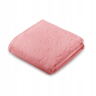 Prikrývka, prehozy na posteľ - Pepi Baby prikrývka hviezdy 100x140 koral