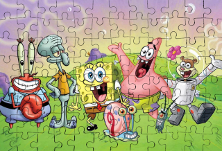 PRISPÔSOBENIE SPONGEBOB PUZZLE / 252 kusov!