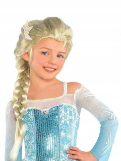 Elsa Frozen - Vlasy parochne Braid Frozen Land of Ice Elza 55 cm