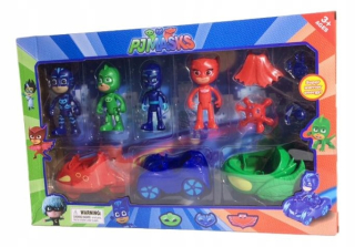 Pidżamersi 4 číslice +3 vozidlá add-ons pjmasks