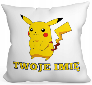 Detský vankúš - Vankúš Pikachu pre dieťa 40x40 darček+meno