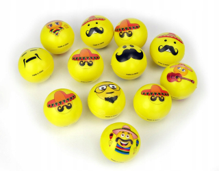 Balls anti-stresových guličiek mäkký úsmev 12 kusov
