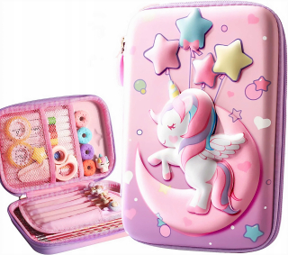 Školská ceruzka Case Unicorn Girl Skladanie